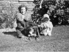 Me, Aunt Marguerite & Butch, about 1944