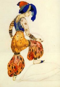 Leon Bakst-LaSultane - The Blue Sultana